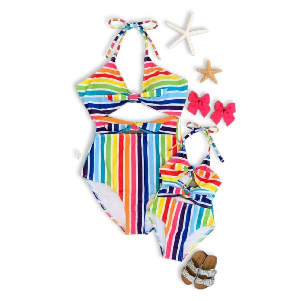 Mommy and me swimsuit, swimwear